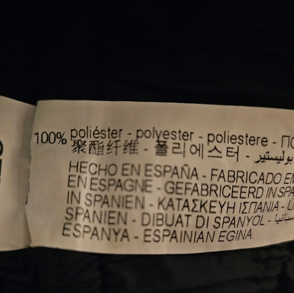 ZARA High Waisted Paperbag Parachute Pants,  Size Large,  Navy Blue. - Picture 5 of 5